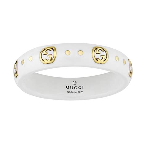 Gucci Icon White Zirconia Ring 